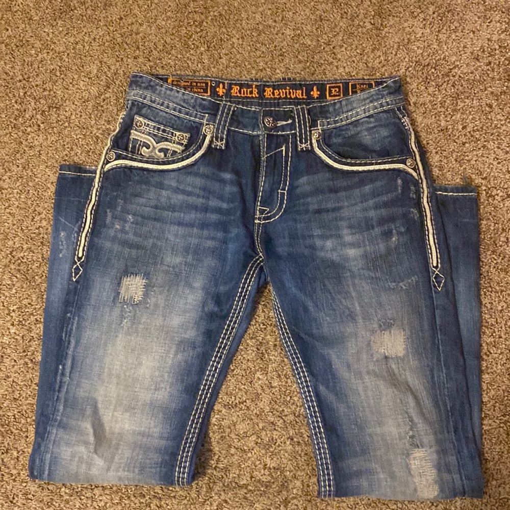 Mens Rock Revival Kael jeans size 32
